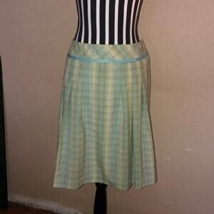 Pendleton Preppy Academia Clueless 100% Virgin Pleated Wool Vintage Plaid Skirt